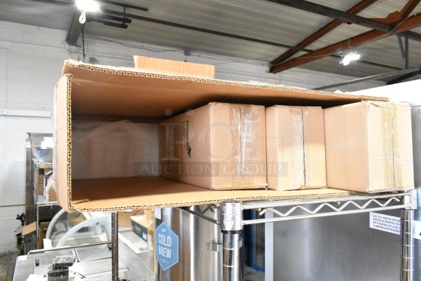 Box containing 3 brand new Rosseto EZC007 Pro C Containers with lids, in sealed packaging.