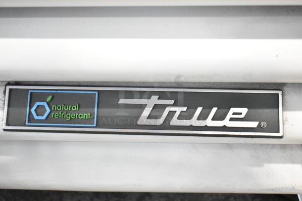 2021 True TSCI-600R-G-PH commercial cooler with natural refrigerant label, 115 volts, single phase.