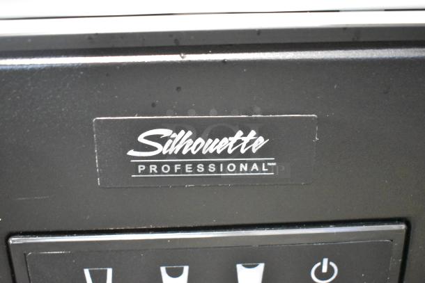 Danby DIM32D1BSSPR ice maker control panel with "Silhouette Professional" logo. Black finish.