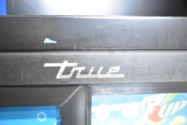 True GDM-41SL-60-HC-LD Commercial Cooler, 2-door reach-in, visible True logo, 115V, 1 phase, used condition.