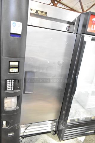 2016 True T-19F Commercial Freezer, single door, 115 volts, 1 phase, stainless steel, on casters, good condition.
