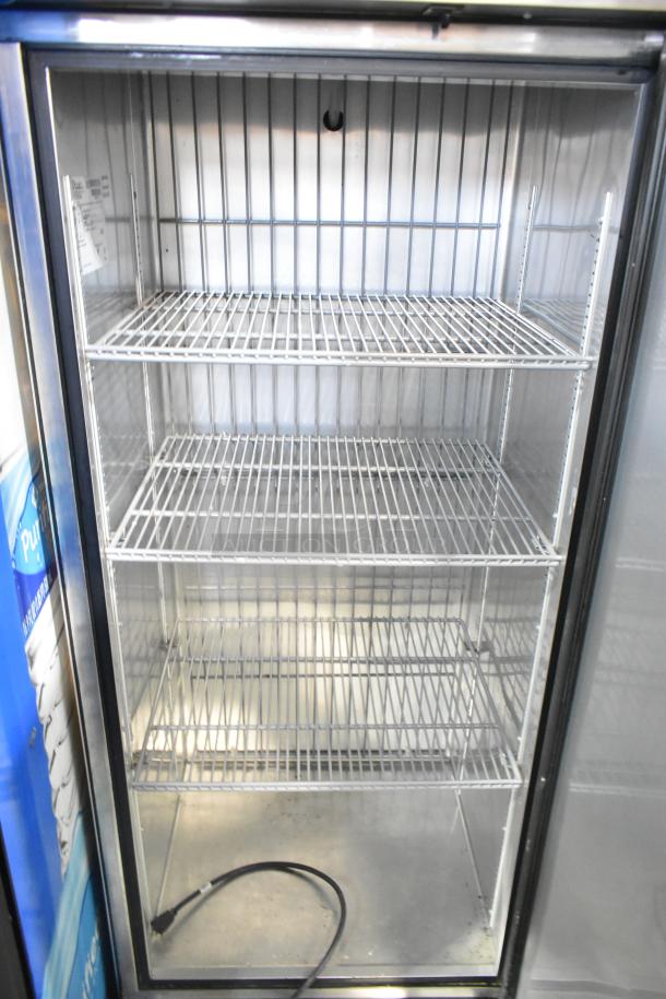 2016 True T-19F Commercial Reach-In Freezer, single door, three shelves, 115V, 1 Phase, excellent condition.