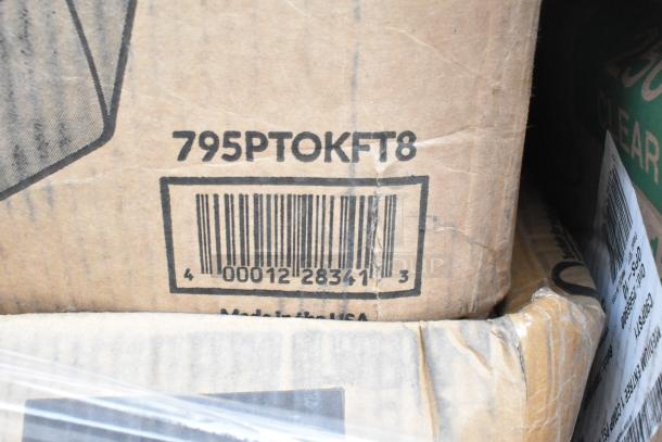 Cardboard box with barcode 400012283413 and code 795PTOKFT8; label shows "Made in the USA." Box condition is worn.