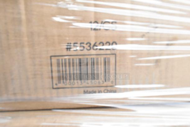 Cardboard box with barcode #5536220, marked "12/CS" and "Made in China," containing 40 brand new scratch and dent items.