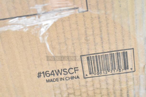 Cardboard box with barcode and "#164WSCF, Made in China" text, containing 35 assorted scratch and dent items.