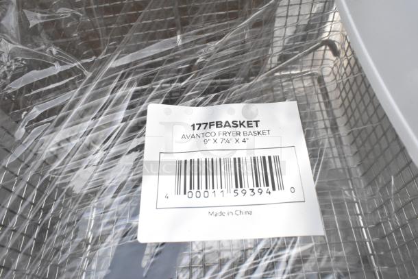Avantco Fryer Basket, model 177FBASKET, dimensions 9" x 7.25" x 4", new condition, scratch and dent sale.