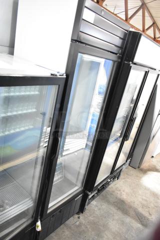 2019 Habco SE18HC commercial single door reach-in cooler merchandiser. Glass door, 115 volts, 1 phase, excellent condition.