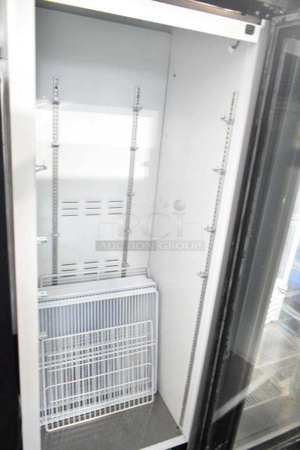 2019 Habco SE18HC commercial cooler, single door, reach-in design. Includes adjustable shelves, 115V, 1 phase. Excellent condition.