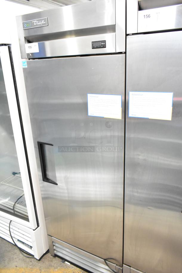 2016 True T-19F single door commercial freezer, stainless steel, digital display, 115V, 1 phase, excellent condition.