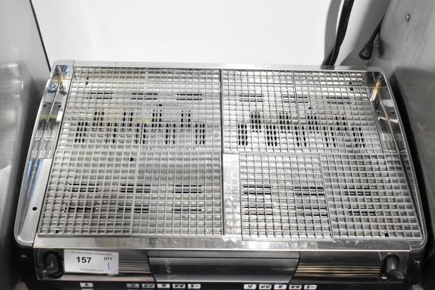 Nuova Simonelli Aurelia II 2 Group Espresso Machine, dual steam wands, countertop model, 208-220V, used condition.