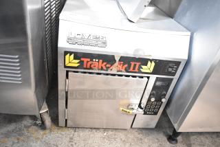 Trak-Air TAEMC-II Commercial Greaseless Fryer, 120V, 1 Phase, stainless steel, digital controls, in used condition.