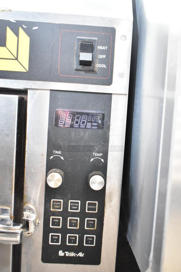 Trak-Air TAEMC-II greaseless fryer, commercial model, digital controls, 120 volts, 1 phase, stainless steel, used condition.