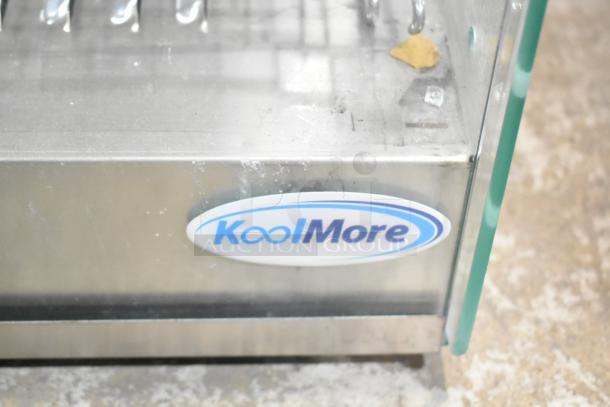 BRAND NEW KoolMore HDC-1.5C display warmer, 1.5 cu. ft., stainless steel with minor scratches, curved glass, 110-120V.
