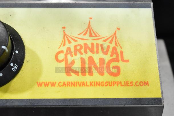 Carnival King DFC1800 Funnel Cake Fryer, 25 lb., 120V, 1 Ph, with branded control panel and visible website URL.