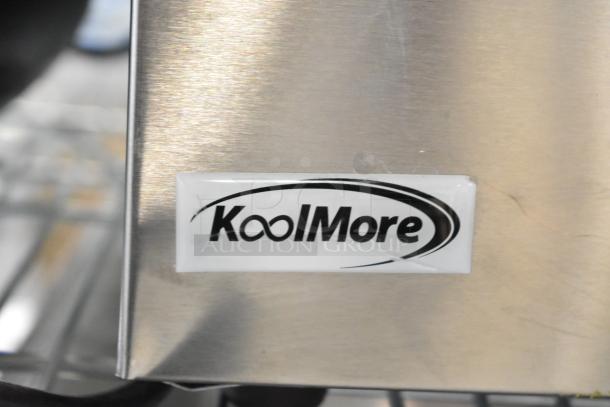 BRAND NEW SCRATCH AND DENT 2023 KoolMore VFW-4 Commercial Countertop Food Warmer, visible KoolMore logo, 110 Volts, 1 Phase.