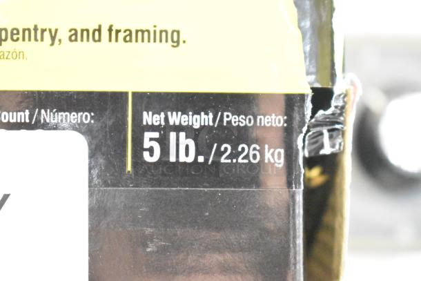 Box of Grip Rite Sinkers, 8D, 2-3/8", net weight 5 lb (2.26 kg), packaging shows some wear.