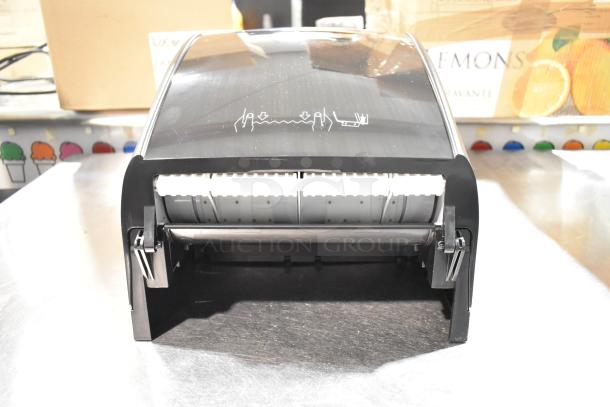 BRAND NEW SCRATCH AND DENT! LoCor D68006 Wall Mount Dispenser, black, slight scratches on surface, original packaging.