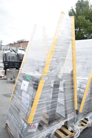 BRAND NEW SCRATCH AND DENT! Aluminum crossover steps with steel parts. MAR26-163