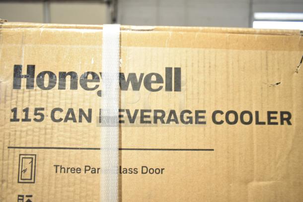 BRAND NEW Honeywell H115BCS Can Cooler in packaging; 115 can capacity, 115V, 1 Phase. Scratch and dent condition.