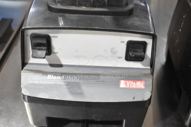 2 Vita-Mix TurboBlend 4500 blenders, models VM0102/VM0103, without lids, marked "Tested and Does Not Power On."