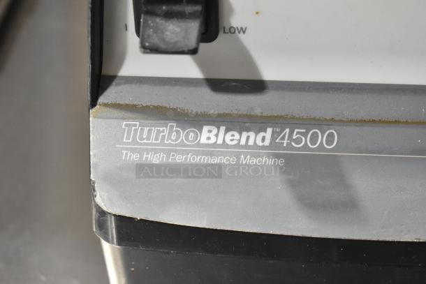 2 Vita-Mix VM0102/VM0103 blenders, no lids, 120 Volts, 1 Phase, marked TurboBlend 4500. Tested, does not power on.