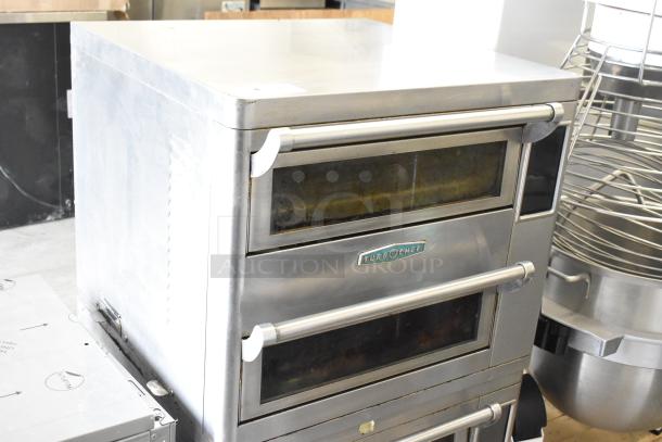 2019 Turbochef HHD Double Batch Electric Oven, stainless steel, ventless, 208/240V, 3 Phase, countertop model.