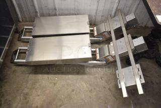 Vulcan VMCS-101BFIFM Commercial Double Clamshell Hood for electric griddles, stainless steel, 208V, 1 Phase, excellent condition.