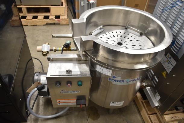 BRAND NEW Insinkerator PRT-3 Power Rinse Waste Collector, stainless steel, 2022 model. Scratch and dent. 208/220-240V, 3 phase.