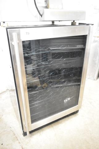 Vissani MCWC50DST mini beverage cooler, 115 volts, 1 phase, glass front, stainless steel trim, used condition.