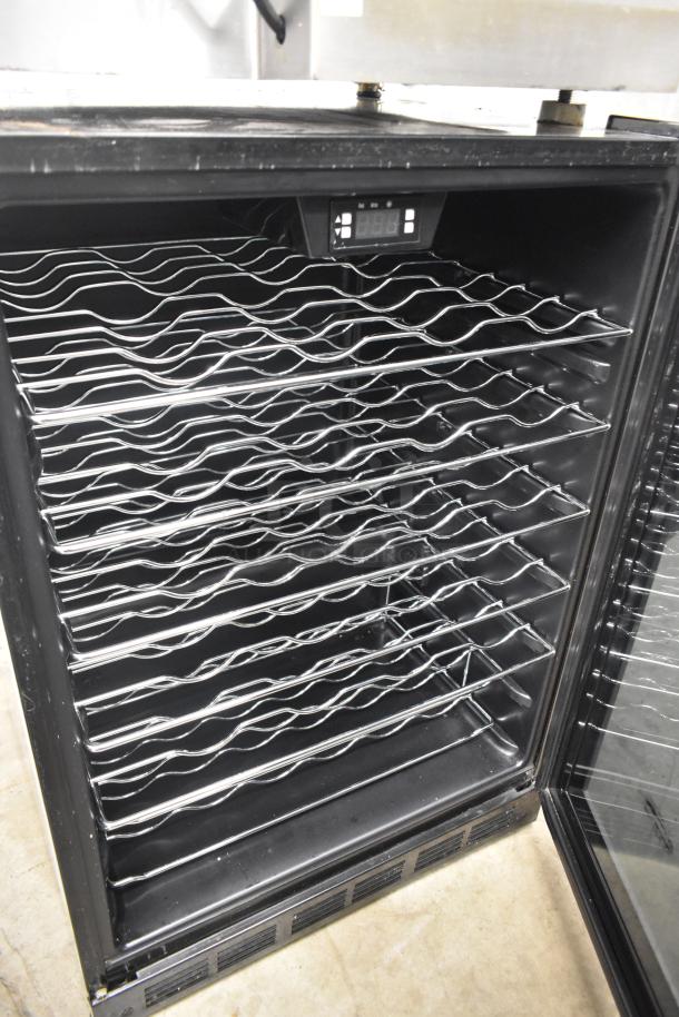 Vissani MCWC50DST mini beverage cooler, glass door, chrome wire shelves, digital control, 115V, 1 phase, clean condition.