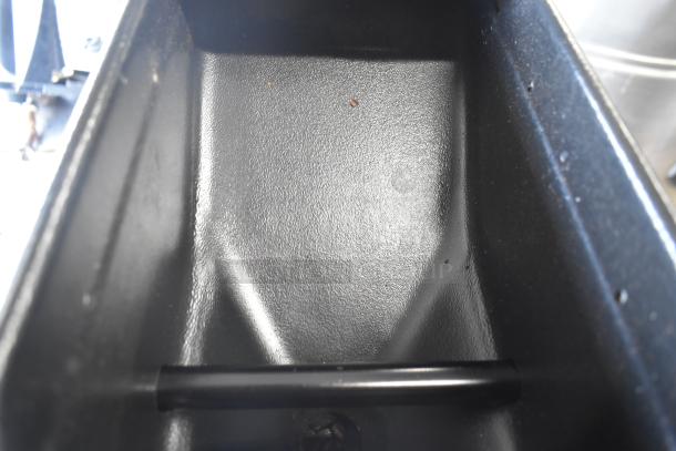 Bunn G3 HD Commercial Coffee Grinder tray, showing clean interior with minor wear, suitable for countertop use.