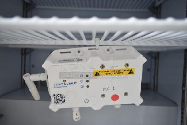 ABS ABT-UCFS-0204 undercounter cooler with TempAlert sensor, temperature monitoring label, internal wire rack, 2.5 cu.ft. capacity.