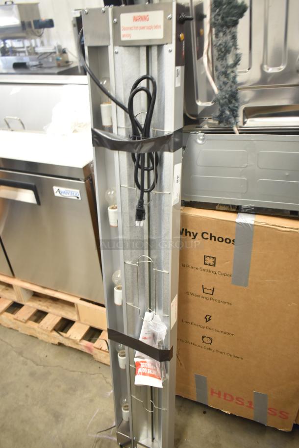 ServIt 423SW60TLCPA 60" Lighted Strip Warmer, brand new, with single toggle control, 120V, includes warning label.