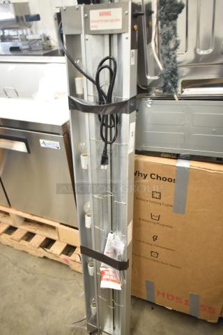 ServIt 423SW60TLCPA 60" Lighted Strip Warmer, brand new, with single toggle control, 120V, includes warning label.