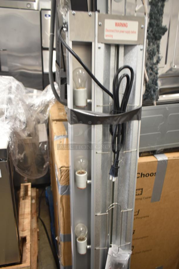 ServIt 423SW60TLCPA 60" lighted strip warmer, single toggle control, new with scratches and dents, 120V, 1 phase, shown with cord.