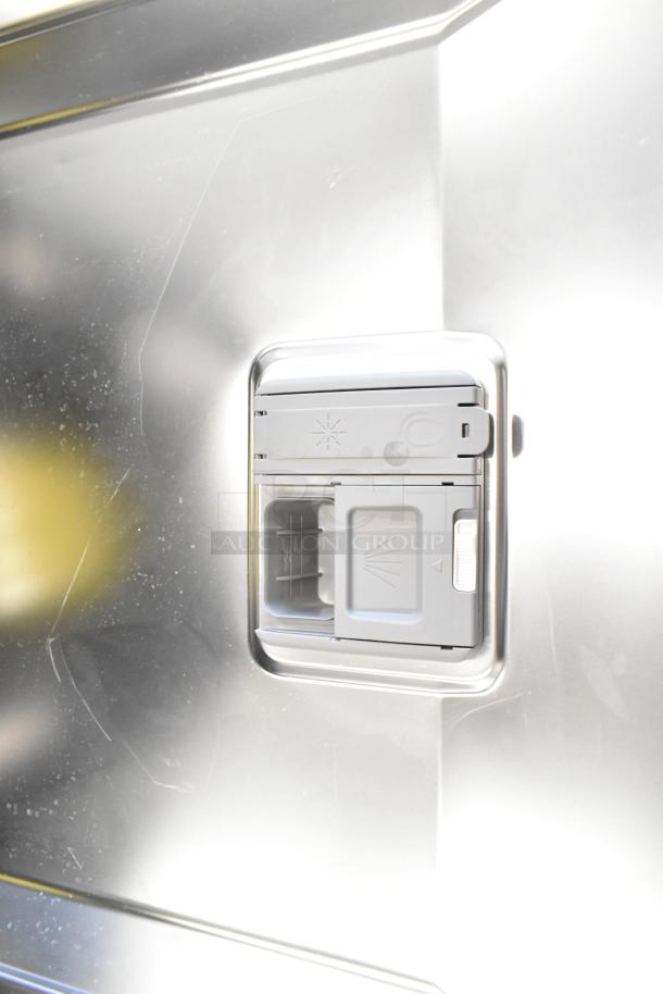 2025 Honeywell HDS24SS-H dishwasher, stainless steel tub with detergent compartment. New, slight scratches visible.