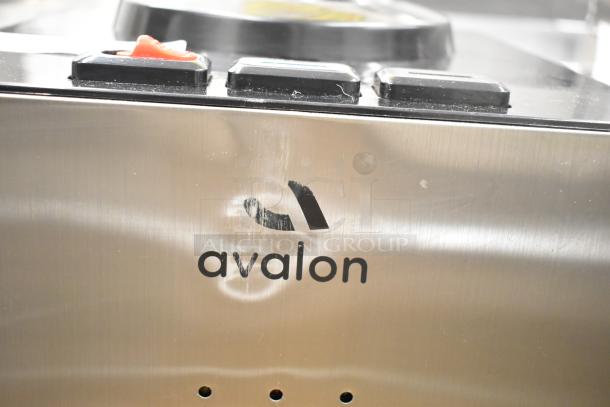 Avalon A10-TL Water Dispenser, stainless steel, 115 volts, single phase, good condition with visible controls and logo.