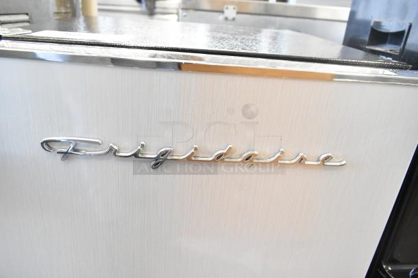Frigidaire EFR323-6COM Mini Cooler, silver finish, logo detail, 115V, 1 phase, excellent condition.