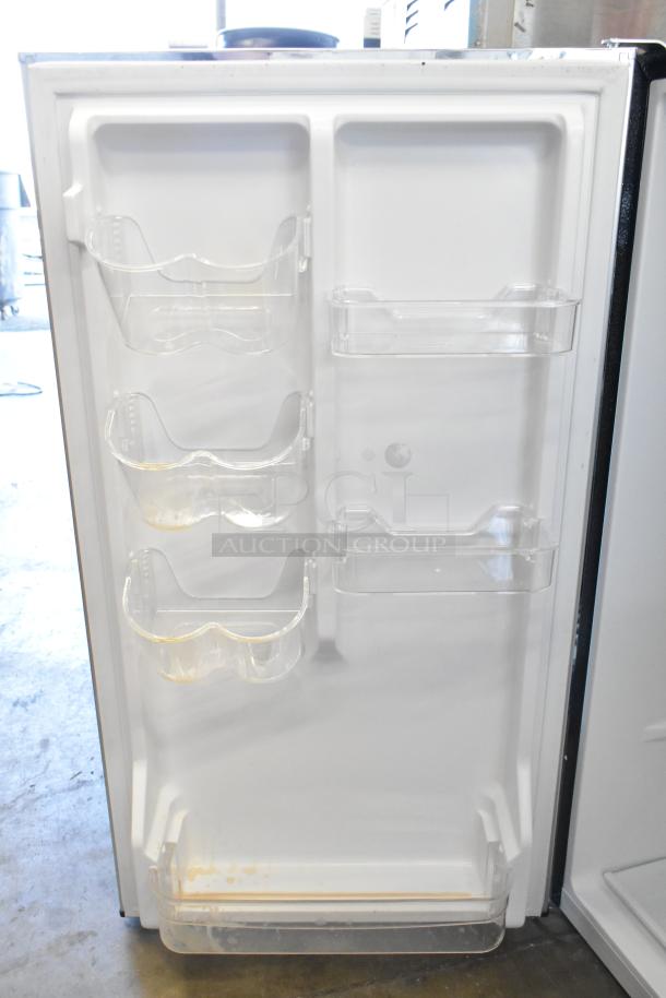 Frigidaire EFR323-6COM mini cooler with shelves. 115 volts, 1 phase. Clean, good condition.