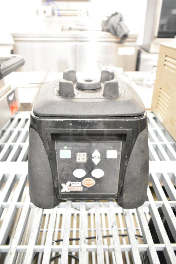 Waring MX1100XTX countertop blender base, 120V, 1 phase, visible buttons, used condition.