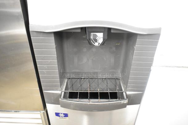 Manitowoc ID0322A-161 Ice Machine with SPA160 Dispenser, 115V, 1 Phase, commercial-grade, stainless steel finish, visible controls.
