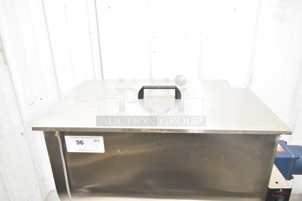 G1WG Countertop Quantitative Filling Machine with food pedal, stainless steel finish, in good condition, model G1WG.