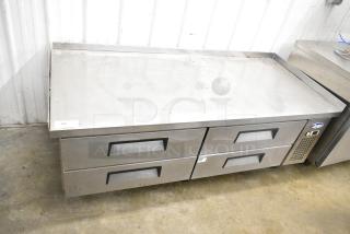 2019 Atosa MGF8453GR 4-drawer chef base, stainless steel, on casters, 115V, 1 phase, lightly used condition.
