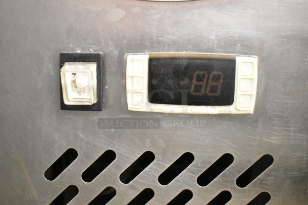 2019 Atosa MGF8453GR Chef Base control panel, displaying temperature, on stainless steel surface. Good condition.