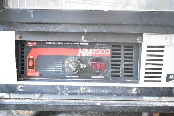 Metro HM2000 Commercial Heated Holding Cabinet, features temperature control, on commercial casters, 115 Volts, 1 Phase.