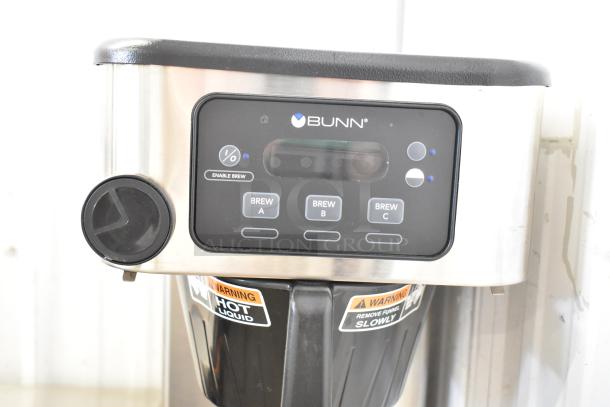 Bunn ICB-DV Commercial 53100.0101 BrewWISE stainless steel coffee brewer, digital controls, 120V, like new condition.