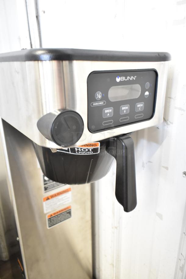 Bunn ICB-DV 53100.0101 BrewWISE ICB-DV coffee brewer; stainless steel; digital controls; hot liquid warning label.