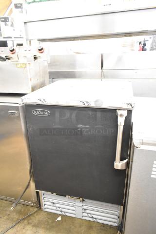 2022 Krowne FMC24-BS-L Commercial Underbar Freezer/Mug Froster, black, stainless steel handle, 115V, 1 Phase, excellent condition.