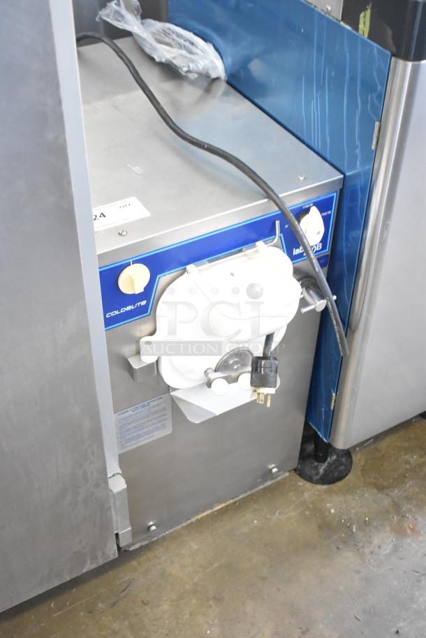 Coldelite lab100B Commercial Batch Freezer, 125V, 1 Phase. Stainless steel, control panel visible, good condition.