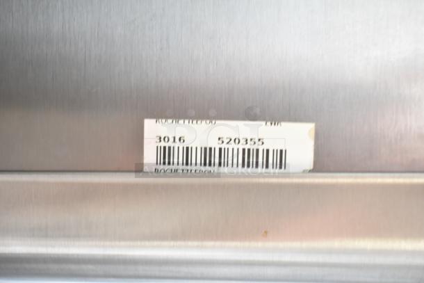 Hoshizaki commercial water and ice dispenser with barcode label, model 3016 520355, stainless steel, used condition.